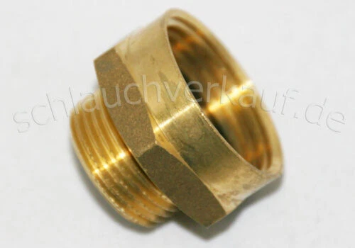 Gewindenippel 1 1/4" IG x 1" AG Messing von REHAU
