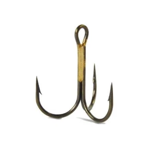 VMC Dreifach N°1 Fischerei Haken Dreifach Raubtier Rund 9649 Bz X 10 - Bild 1 von 1