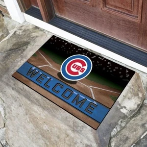 MLB - Chicago Cubs Rubber Door Mat - 18in. x 30in. - Picture 1 of 5