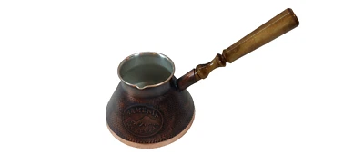 JAZZVE CAFETERA ARMENIA Cezve Ibrik Cobre Hecho a Mano Jazve Armenia 6 tapas Foto 1 de 4