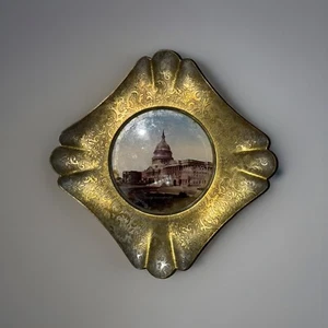 Antique Tray/Dish Depicting The US Capitol In Washington DC - Picture 1 of 6