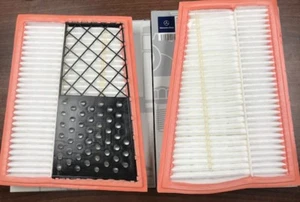 Genuine Mercedes Benz OM642 32 0CDI Engine Air Filters Twin Set ( NEW ) - Picture 1 of 5