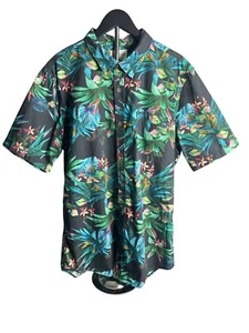 On The Byas Men's Colorful Tropical Aloha Hawaiian SS Button-Down Shirt Size L - Picture 1 of 5