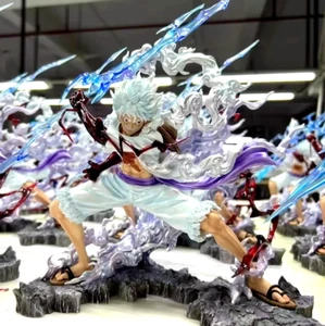 Action Figure One Piece Luffy Gear 5 28cm Statua da collezione anime manga💥 - Foto 1 di 5
