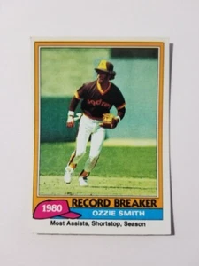 OZZIE SMITH 1981 TOPPS BASEBALL CARD #207 SAN DIEGO PADRES - Picture 1 of 2