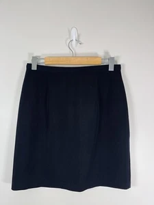 Witchery Black Short Pencil Lined Knee Length Skirt - Size 12 - Picture 1 of 7