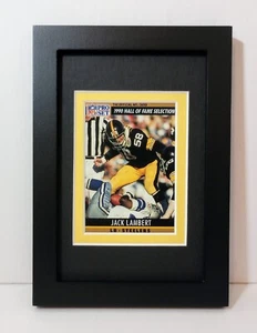 Jack Lambert Pittsburgh Steelers Framed Football Card Plaque 1990 Pro Set #27 - Picture 1 of 4