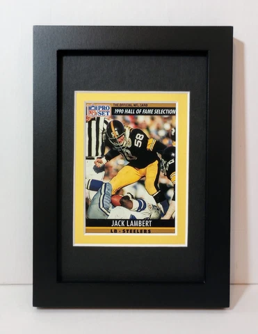 Jack Lambert Pittsburgh Steelers Display Custom Framed NFL Football Card Plaque Cover