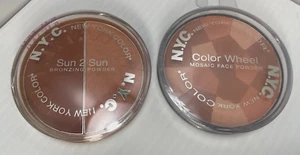 NYC Sun 2 Sun Bronzing Powder #718A Bronze Mist+ Color Wheel Powder-727A MOCHA - Picture 1 of 4