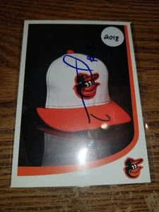 Garabez Rosa Norfolk Tides Baltimore Orioles Autographed Postcard Fanfest - Picture 1 of 3