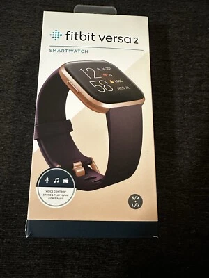 Reloj inteligente Fitbit Versa2 salud y estado físico auténtico rastreador de actividad rosa cobre Foto 1 de 4