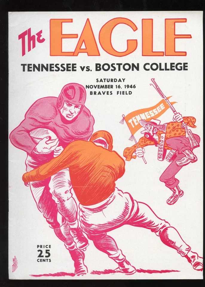 1946 Tennessee Volunteers vs Boston College Football Program amazing condition - Image 1 of 1