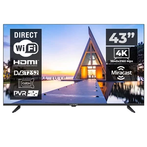 Telewizor 43-calowy 4K LED Smart TV Android UHD HDMI USB Dolby Wi-Fi Netflix Kiano - Zdjęcie 1 z 14