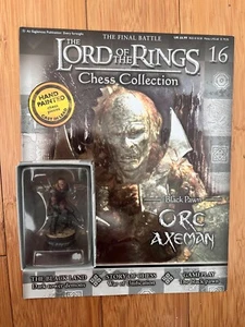 EL SEÑOR DE LOS ANILLOS COLECCIÓN AJEDREZ NÚMERO 16 ORCO HACHA EAGLEMOSS FIGURA Y MAG - Imagen 1 de 3