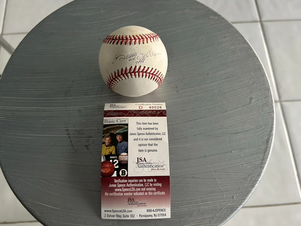 Bernie Williams In-Person SIGNED Rawlings 2000 World Series Baseball JSA - Image 1 of 4