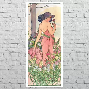 Poster The Flowers: Carnation 1898 | 20x47" Big size | Alphonse Mucha | Wall art - Picture 1 of 5