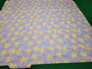 Handmade New  Born Baby Quilt Made With Stars Red, Purple, YELLOW  - Picture 1 of 1