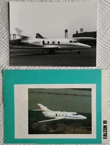 AVIONS MARCEL DASSAULT_"FALCON 10"_ F-BYCC + CONCORDE AIR FRANCE_F-WSQU_F-WTAL_ - Imagen 1 de 7