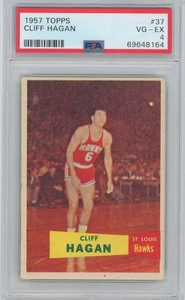 1957 Topps 37 Hagan PSA 4 665188  - Picture 1 of 2