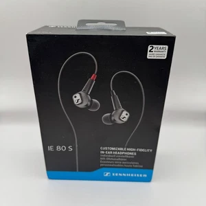 Sennheiser IE 80 S Customizable High-Fidelity In-Ear Headphones Comply Foam - Picture 1 of 5