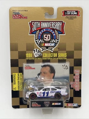 Racing Champions NASCAR Brett Bodine #11 Ford Taurus Paychex 50th 1:64 1998 Foto 1 de 4
