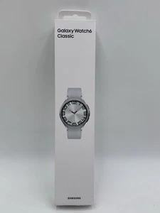 Samsung Galaxy Watch6 Classic 47mm Bluetooth and WiFi Smart Watch - Silver SEALD - Picture 1 of 7