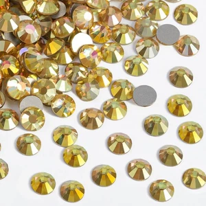 1440 PCS Metal Sunlight Flatback Glass Rhinestones for Craft Clothes Decoration - Picture 1 of 12
