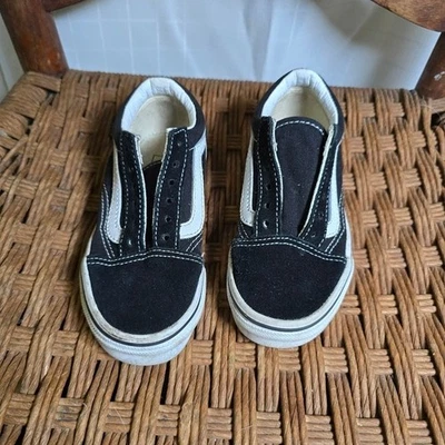 Zapatillas Niños Blanco y Negro Vans Old Skool Cuero, Lona, Gamuza 11 Foto 1 de 4
