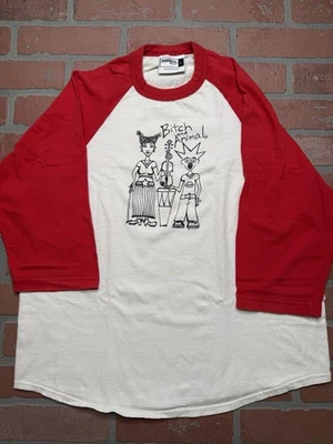 CAMISA DE COLECCIÓN 1999 BITCH AND ANIMAL ANI DIFRANCO TOUR GRANDE AÑOS 90 CONCIERTO DOBLE CARA Foto 1 de 4