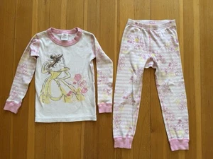 Hanna Andersson 110 5 Disney Princess Pink Long Johns Pajamas Pjs- - Picture 1 of 3