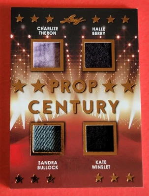 Halle Berry RELIC CARD Charlize Theron Sandra Bullock KATE WINSLETT WORN LEAF - Image 1 of 2