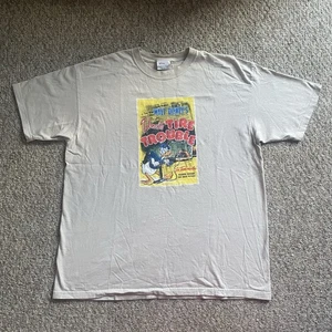 Disney Store T Shirt Donald Duck Mens XL Tire Trouble Beige Short Sleeve Vintage - Picture 1 of 10
