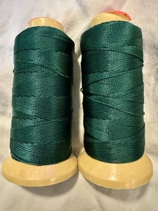 Lot Of 2~Golden 3 Fishes Brand~Machine Embroidery/Sewing Thread~1000m~Green - Picture 1 of 7