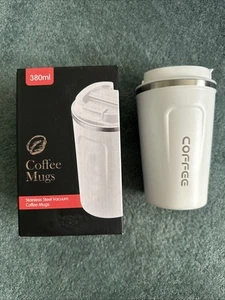 NEUF gobelet isotherme en acier inoxydable tasse de voyage café/boissons chaud froid 12 oz - Photo 1/9