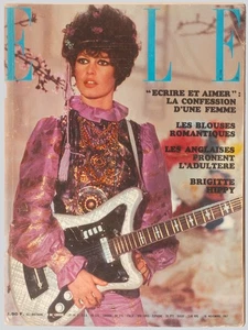 'ELLE' FRENCH VINTAGE MAGAZINE BRIGITTE BARDOT AS A HIPPY COVER 16 NOVEMBER 1967 - Picture 1 of 3