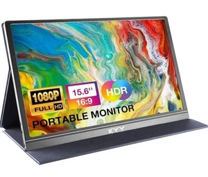 KYY Portable Monitor 15.6inch 1080P FHD USB-C, HDMI Computer Display HDR - Picture 1 of 1