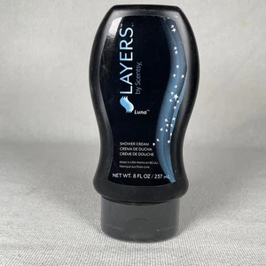 Scentsy Layers Luna Shower Cream 8oz Black Bottle USA Made NEW - Picture 1 of 6