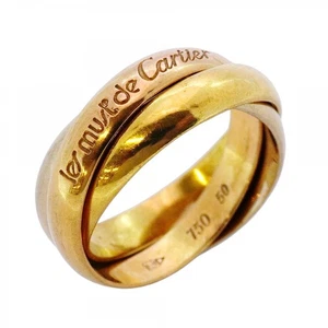 Anello Cartier Trinity K18YG oro giallo K18WG oro bianco K18PG oro rosa - Foto 1 di 7