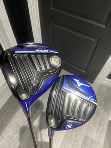 Mizuno ST180 LH Driver Mizuno ST180 3 wood Tensi Blue Stiff Shaft Combo Set - Picture 1 of 10