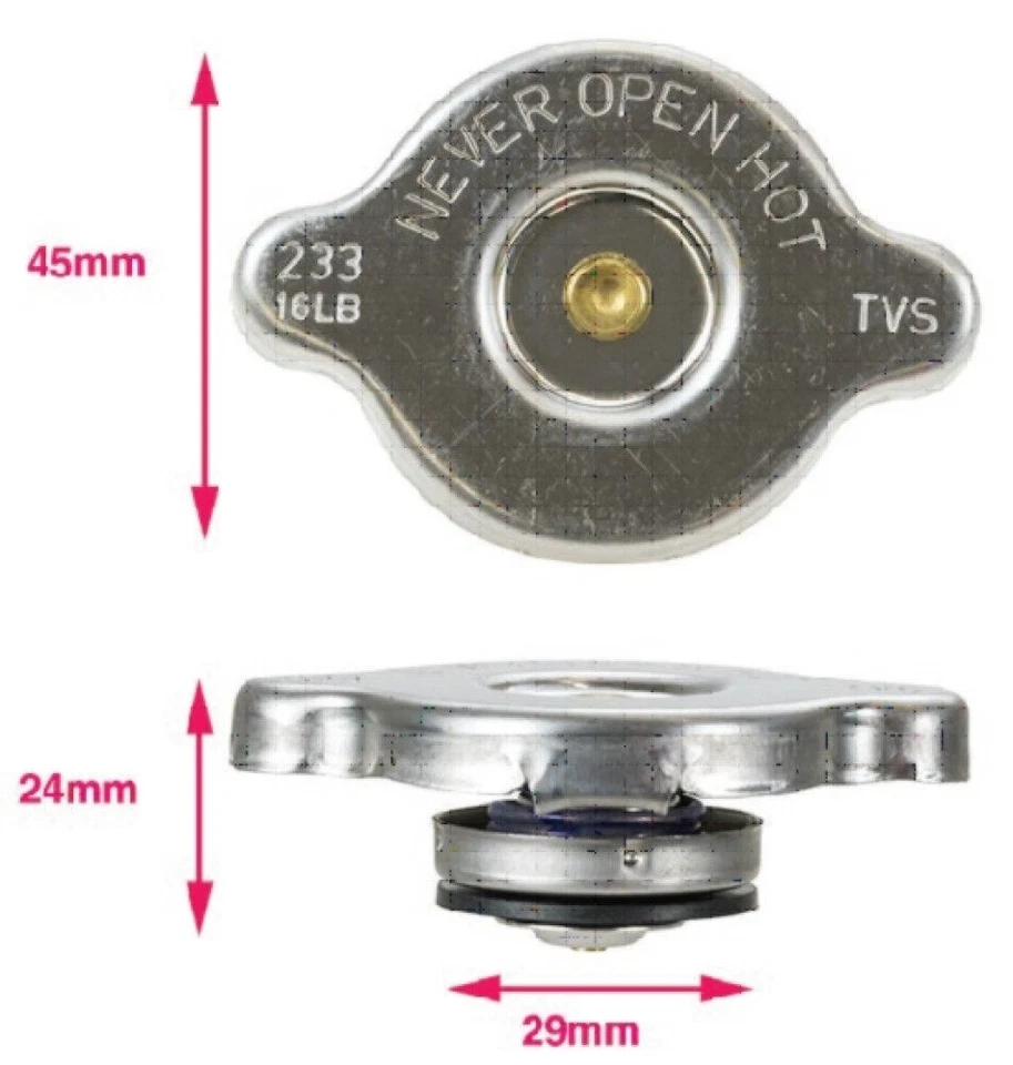 Mackay Radiator Cap Mini Recovery 16psi/110kpa Rc1002