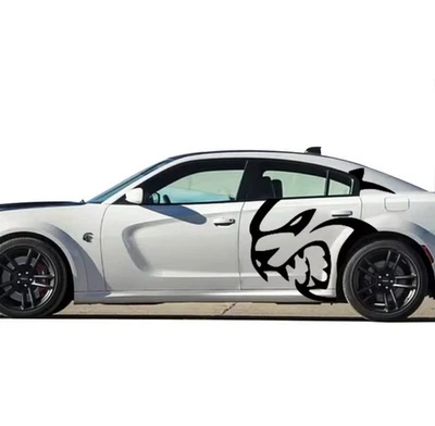 Наклейка боковая XL Hellcat зарядное устройство/челленджер с обеих сторон - Изображение 1 из 3