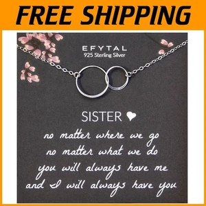 Birthday Gift - Sterling Silver Circle Pendant - Picture 1 of 8