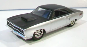Nwob Jada Big Time Muscle '70 Plymouth Road Runner Die-Cast Car, Silver, Black - Picture 1 of 5