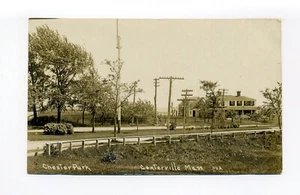 Centerville, Barnstable MA RPPC photo postcard Chester Park, description on back - Picture 1 of 2