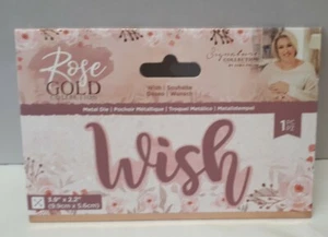 Crafters Companion Signature Collection Rose Gold Collection WISH Die - Bild 1 von 3