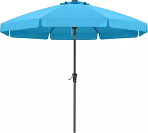 9Ft Patio Umbrella 9Ft, Outdoor Table Umbrella with Push Button Tilt and Crank, - Picture 1 of 7