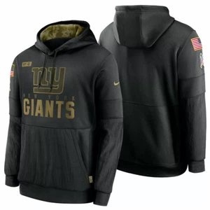 AUTHENTIC Nike New York Giants 2020 Men's NFL Salute to Service Hoodie Black - Picture 1 of 12