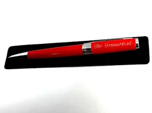 Kugelschreiber Kuli kräftige Metallgehäuse ROT mit Ihrer Gravur und Einstecketui - Bild 1 von 10
