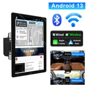 Radio estéreo para automóvil giratoria de 10,1"" Android 13 pantalla táctil para reproducción de automóviles GPS navegación WIFI - Imagen 1 de 12