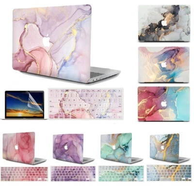 Marble Hard Shell Case Keyboard Skin for Apple MacBook Air Pro 11"13" 15" M CPU - Image 1 of 4